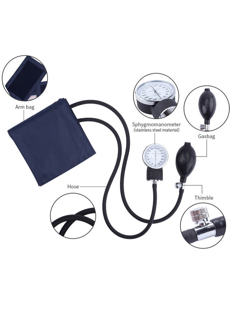 Aneroid Manual Home Blood Pressure Monitor Kit,Aneroid Sphygmomanometer with Stethoscope– Manual Blood Pressure Cuff - Image 3